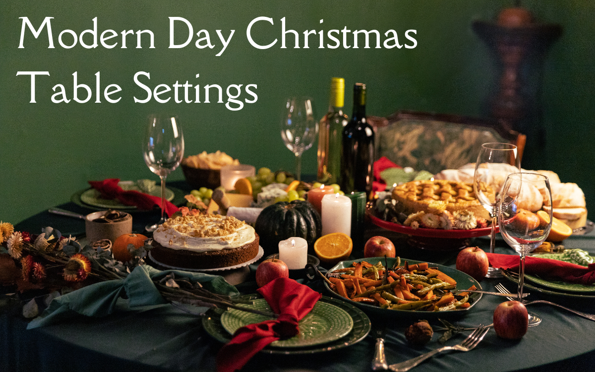 Modern Christmas Table Settings